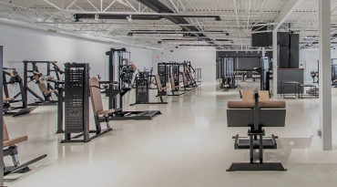 spacious gym
